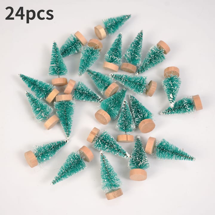 The Sisal Snow Mini Tree Pack, Light green