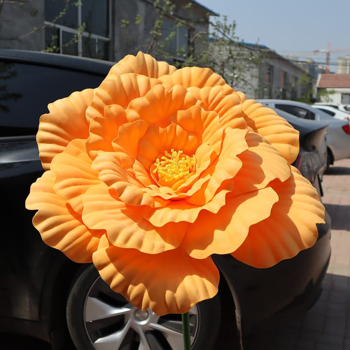 The Grand Peony Bloom, Orange