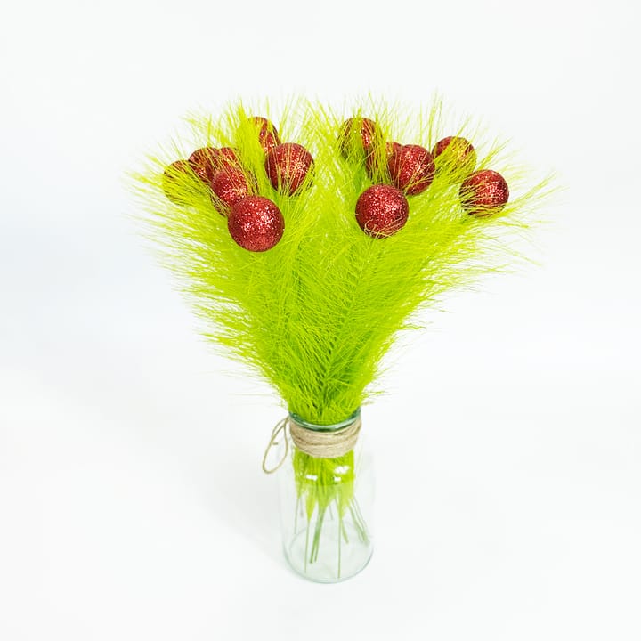 The Lime Curly Christmas Pick Set, 12 stems