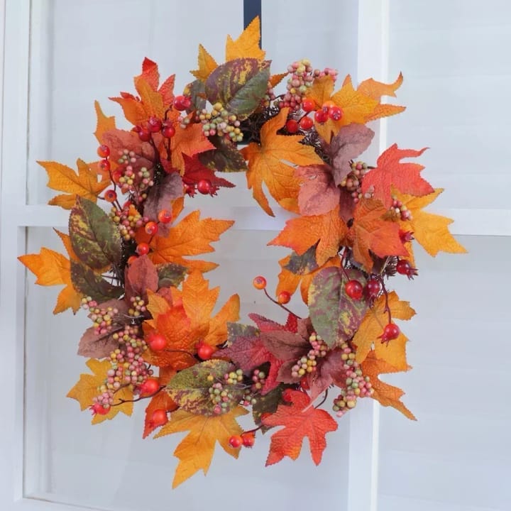 The Autumn Maple Berry Wreath