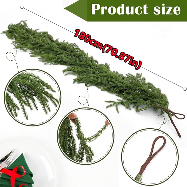 The Bendable Pine Christmas Garland, 71 in