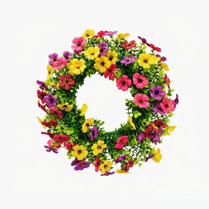 The Multicolor Bloom Door Wreath