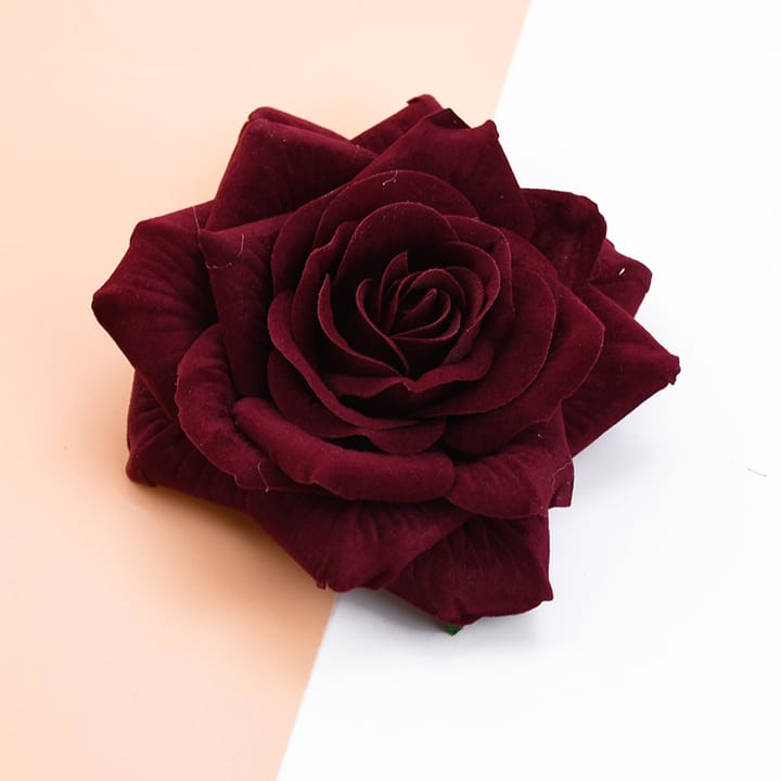 The Velvet Rose Head, Burgundy