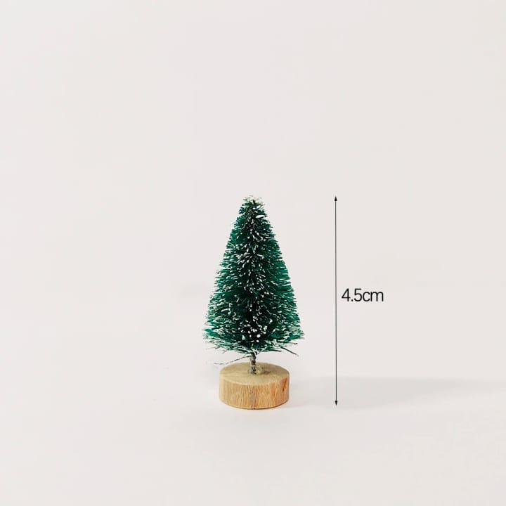 The Sisal Mini Tree Set, Green, 5 trees, 1.8 in