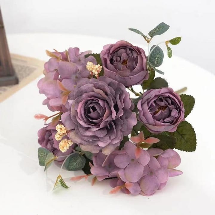 The Silk Rose Hydrangea Bouquet