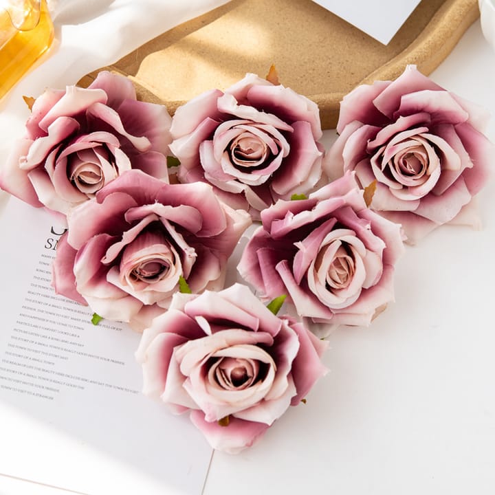The Silk Rose Head Set, Dusty rose
