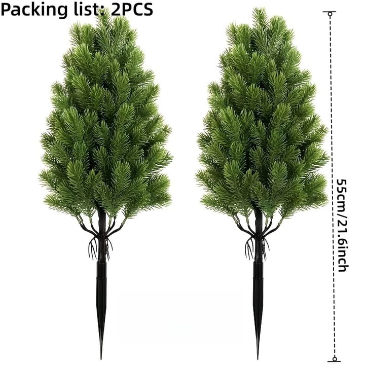The Pine Needle Pair, 21.6 in tall