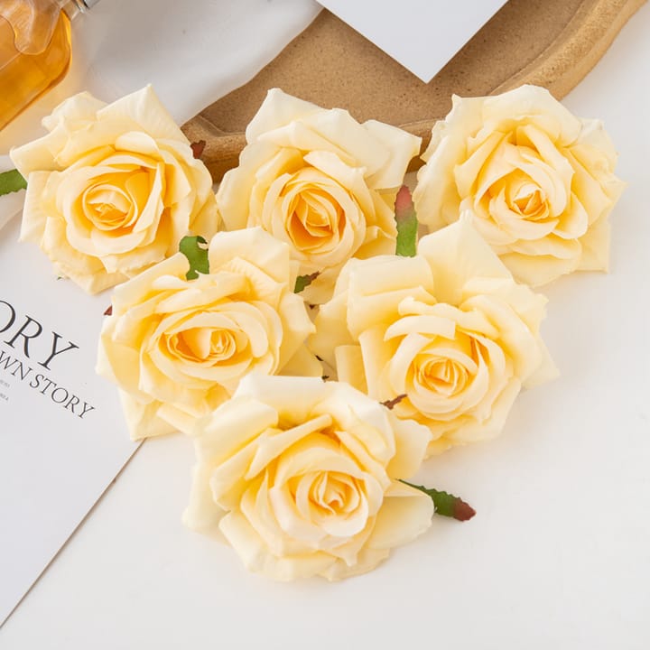The Silk Rose Head Set, Champagne
