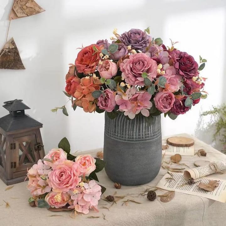 The Silk Rose Hydrangea Bouquet
